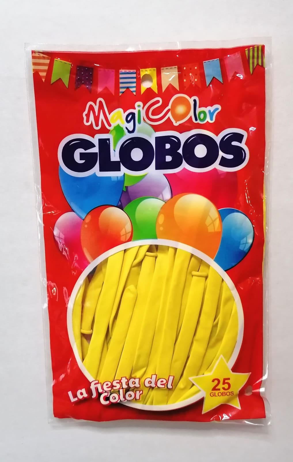 Globo Figura Amarillo 25 Unidades Festiniños 9513